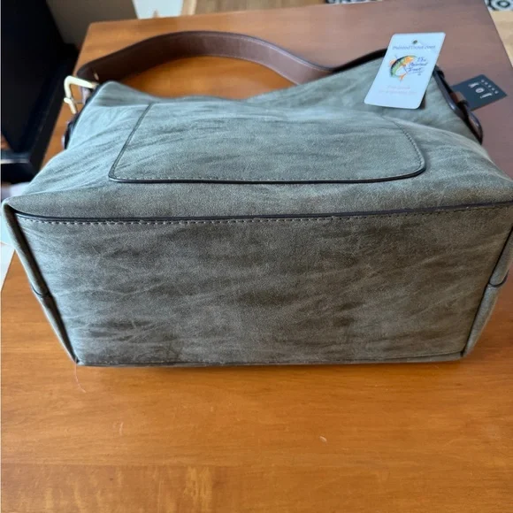 Joy Susan Vegan Leather Tote including Inner Organizer Pouch with 3 Pockets. - Picture 3 of 13